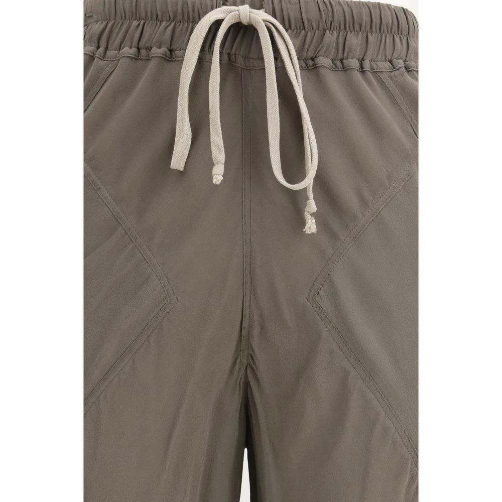 Rick Owens Brown Silk Casual Pants by Rick Owens