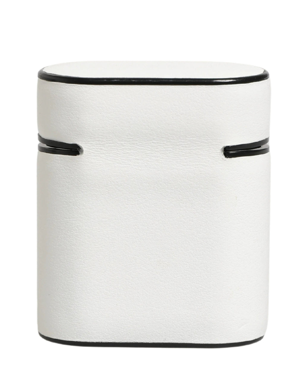 Dolce & Gabbana White Calf Leather Logo Print Flip Holder Airpods Case Dolce & Gabbana