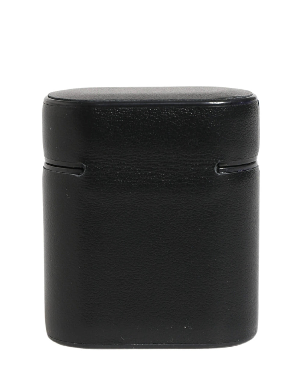 Étui à rabat Dolce &amp; Gabbana en cuir de veau noir imprimé du logo pour AirPods