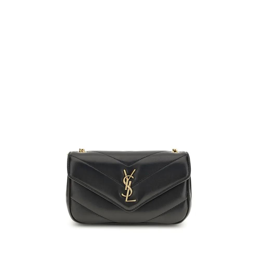 Sac bandoulière Saint Laurent Aries en agneau noir Ovis Avis