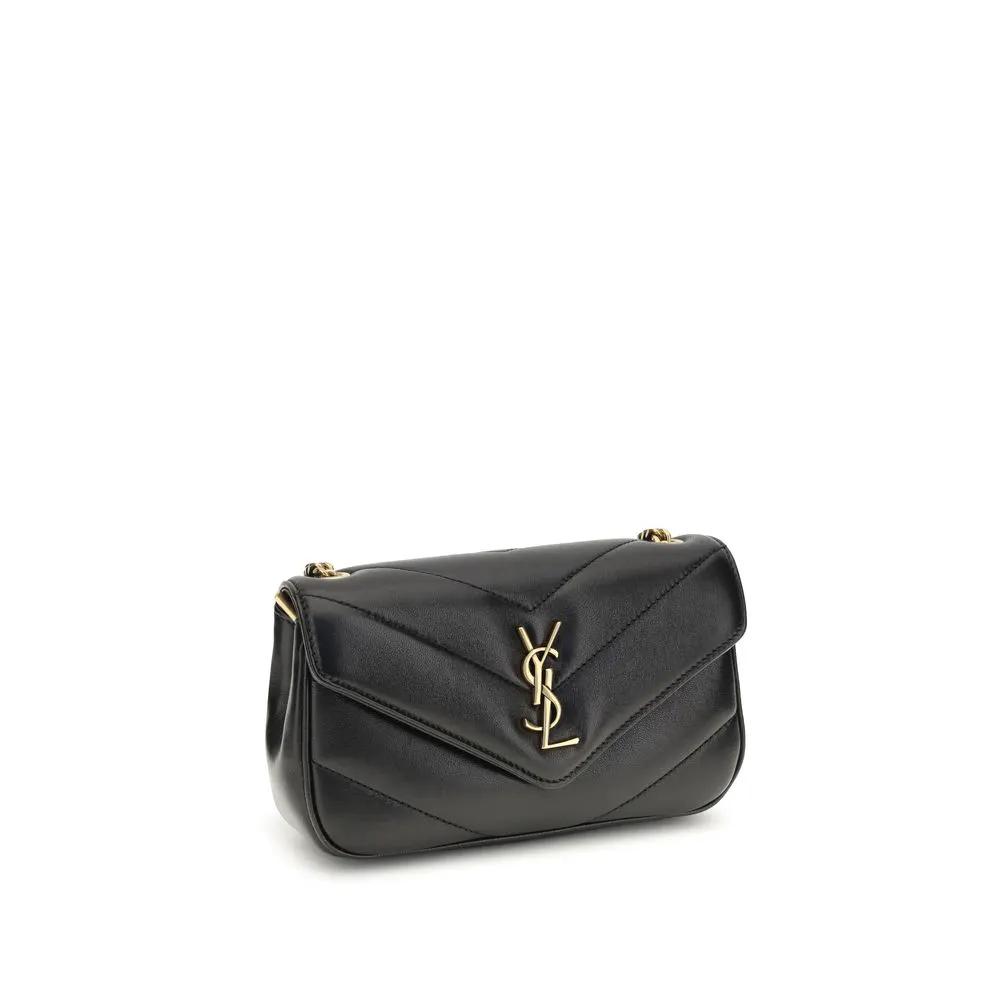 Sac bandoulière Saint Laurent Aries en agneau noir Ovis Avis
