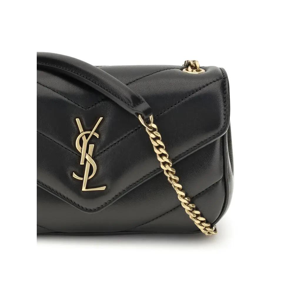 Sac bandoulière Saint Laurent Aries en agneau noir Ovis Avis