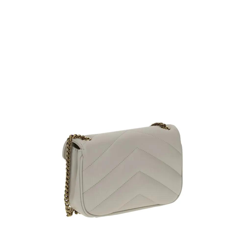 Sac bandoulière Saint Laurent Aries en agneau blanc Ovis Aris