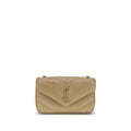 Saint Laurent Beige Lamb Ovis Aries Aries Shoulder Bag by Saint Laurent