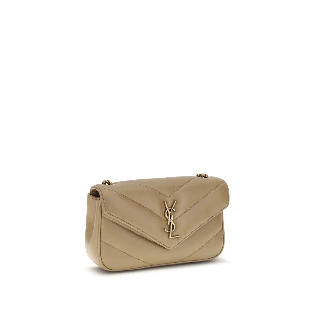 Saint Laurent Beige Lamb Ovis Aries Aries Shoulder Bag by Saint Laurent