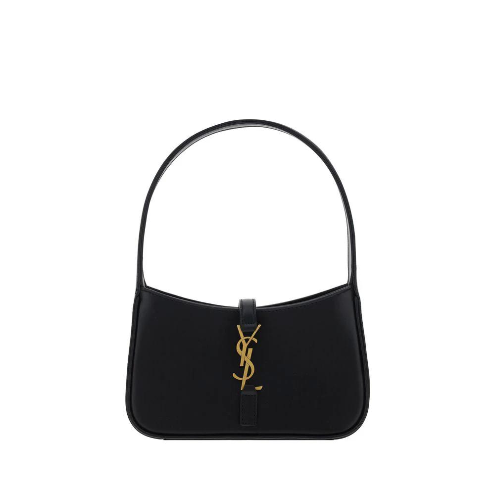 Saint Laurent Black Calf Leather Bos Taurus Shoulder Bag by Saint Laurent