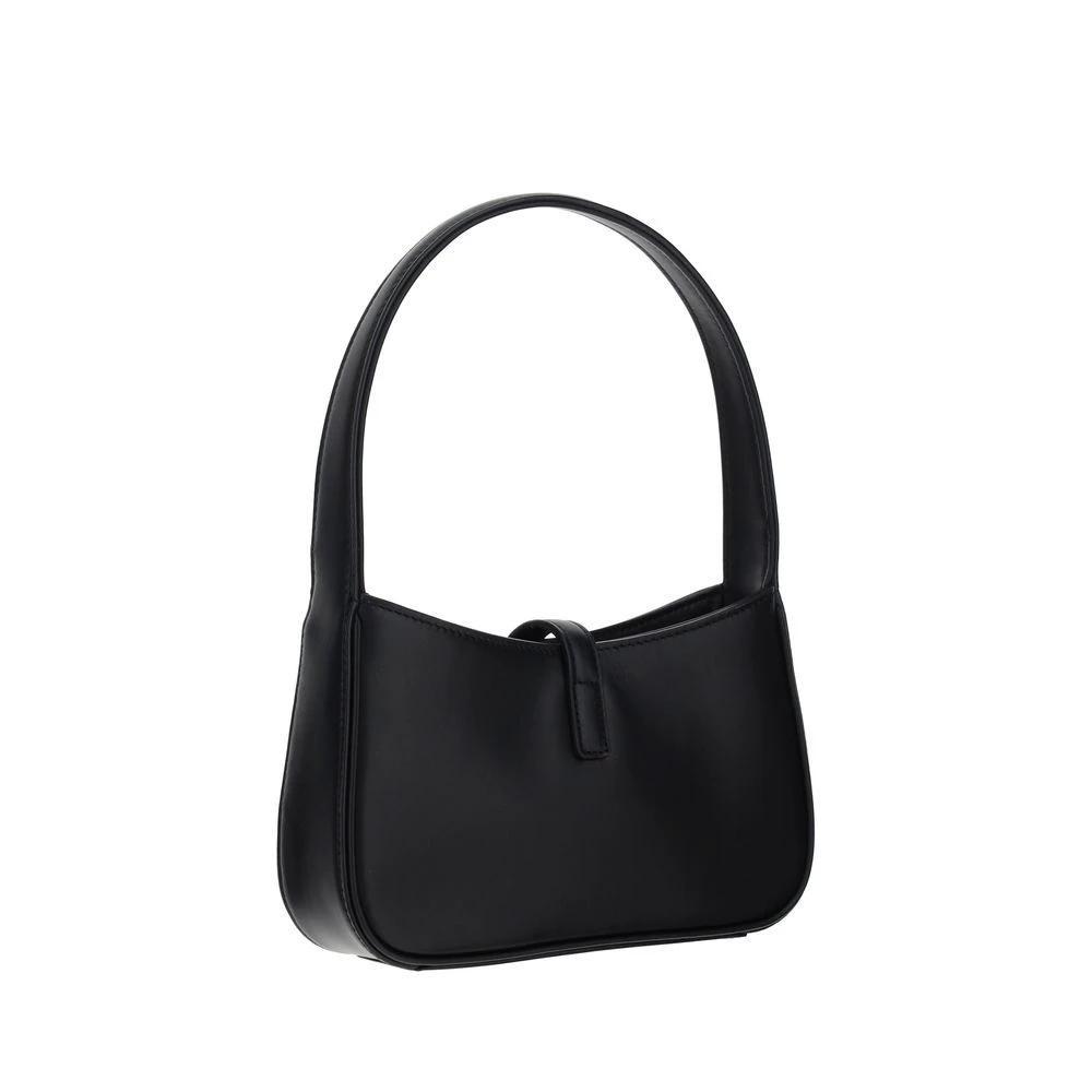 Saint Laurent Black Calf Leather Bos Taurus Shoulder Bag by Saint Laurent
