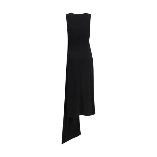 Robe décontractée en viscose noire Ami Paris