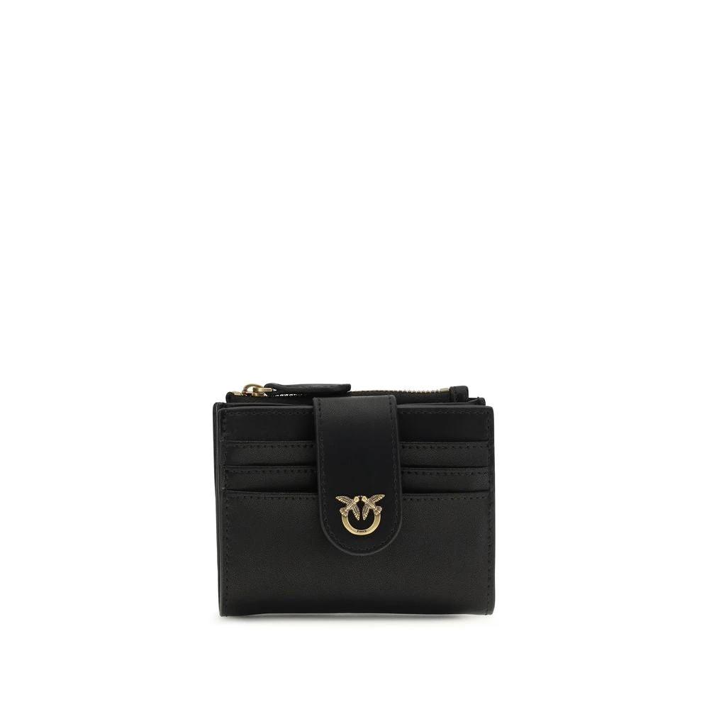 PINKO Black Calf Leather Bos Taurus Wallet by PINKO