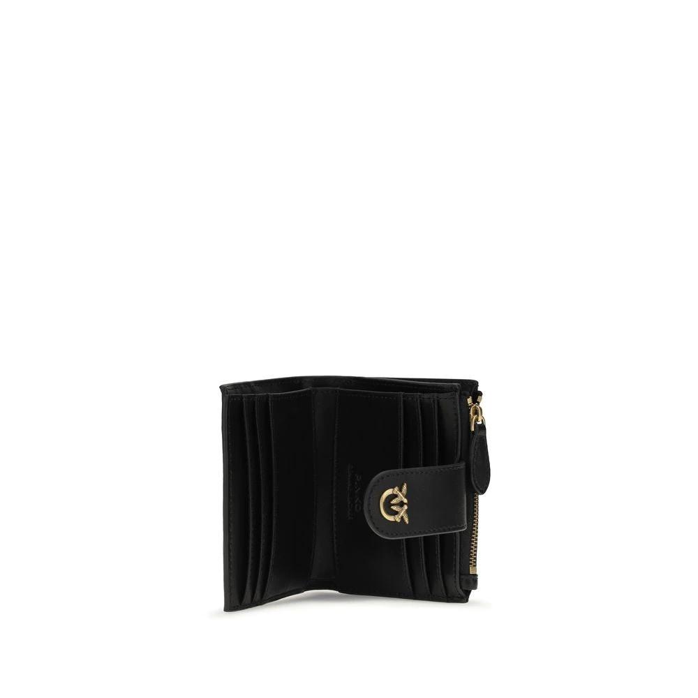 PINKO Black Calf Leather Bos Taurus Wallet by PINKO