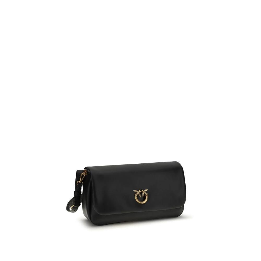 Sac bandoulière PINKO Bos Taurus en cuir de veau noir