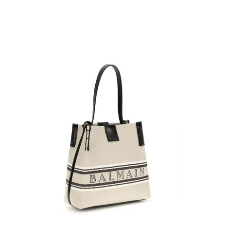 Sac bandoulière Balmain en coton beige