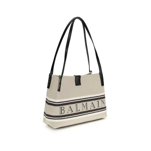 Sac bandoulière Balmain en coton beige
