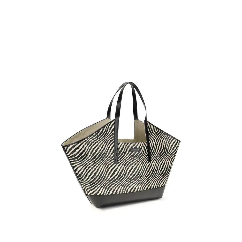 Sac bandoulière Marni en polyamide noir