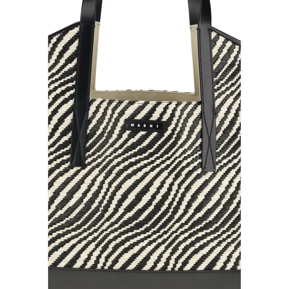 Sac bandoulière Marni en polyamide noir