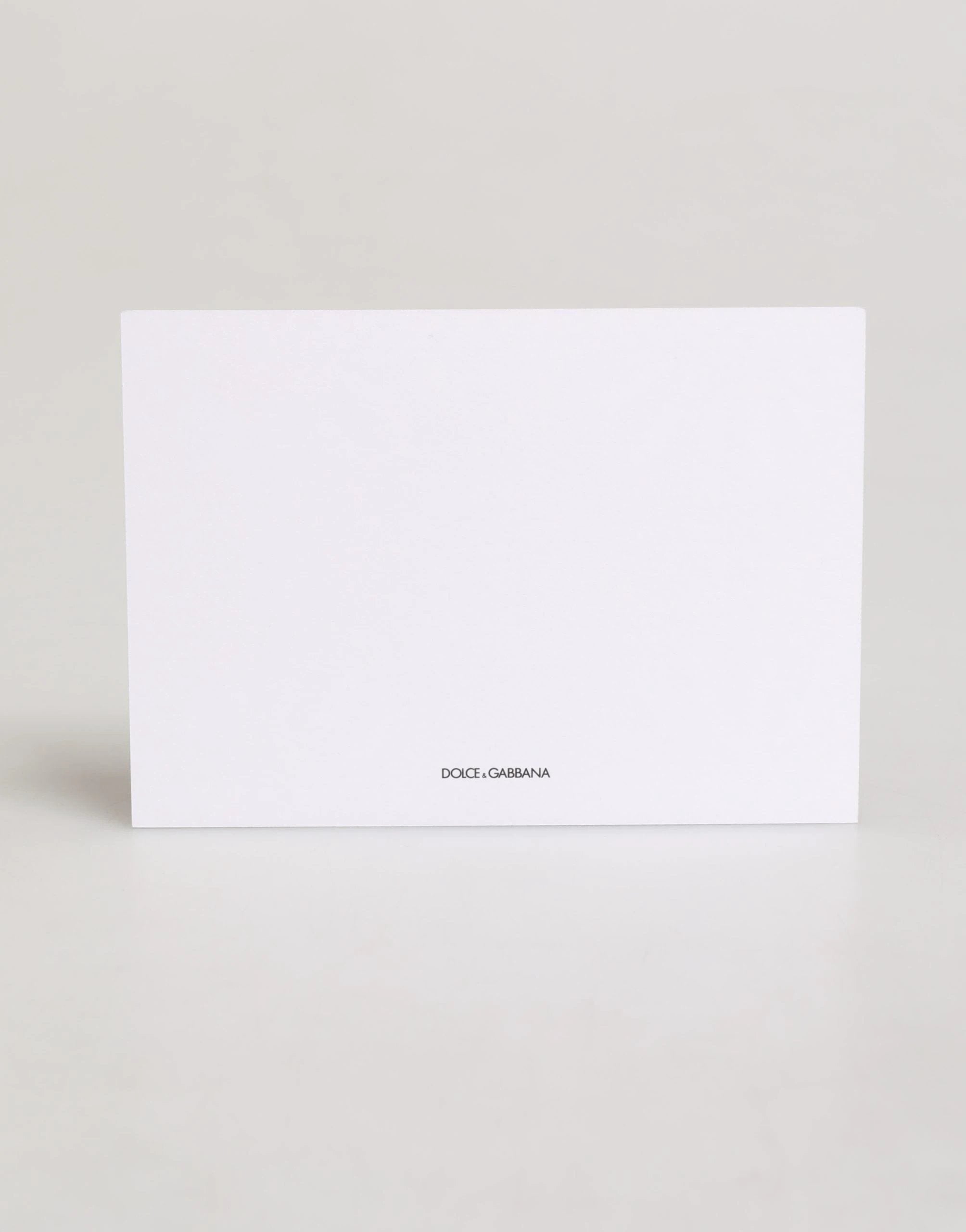 Dolce & Gabbana Multicolor Carretto Siciliano Envelope Post Card Holder