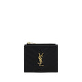 Saint Laurent Black Calf Leather Bos Taurus Wallet by Saint Laurent