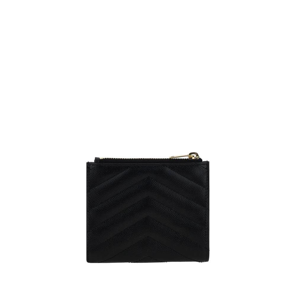 Saint Laurent Black Calf Leather Bos Taurus Wallet by Saint Laurent