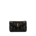 Saint Laurent Black Lamb Leather Shoulder Bag