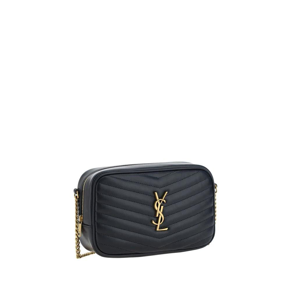 Saint Laurent Black Calf Leather Bos Taurus Shoulder Bag