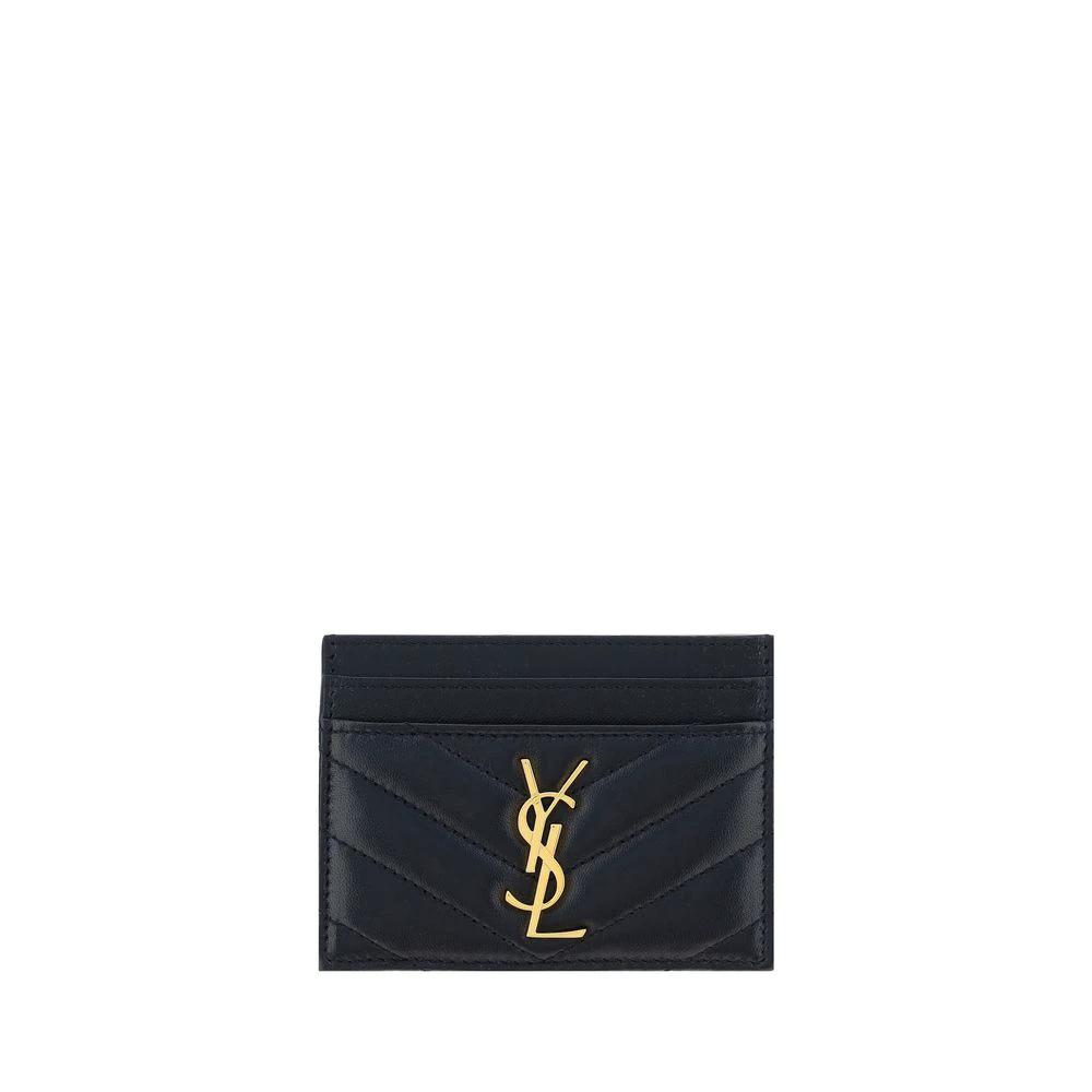 Portefeuille Saint Laurent Black Lamb Ovis Aries