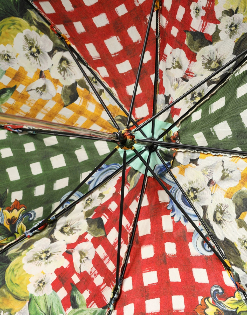 Dolce &amp; Gabbana Parapluie pliable multicolore à imprimé Carretto Siciliano