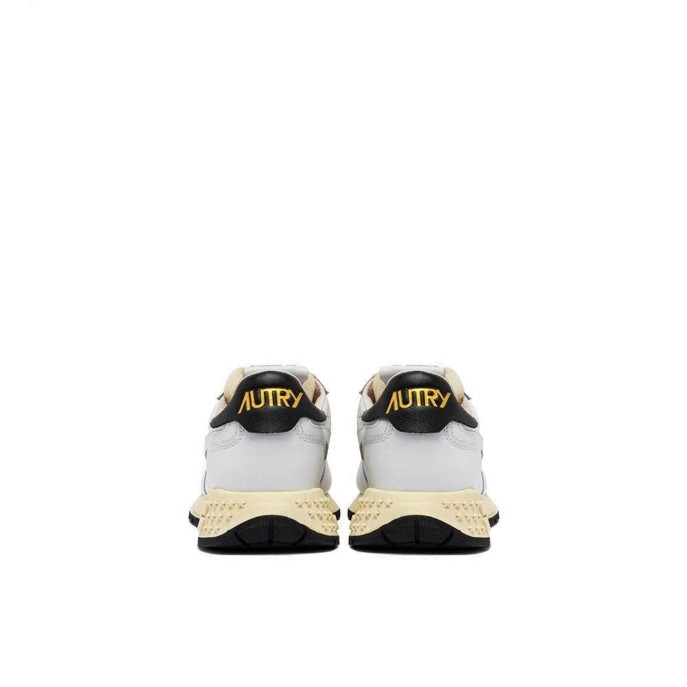 Autry White Fabric Athletic Sneakers