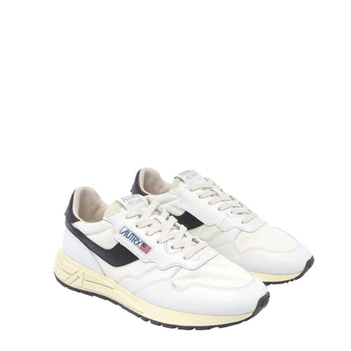 Baskets basses en cuir blanc Autry