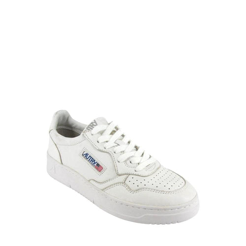 Baskets basses en cuir blanc Autry