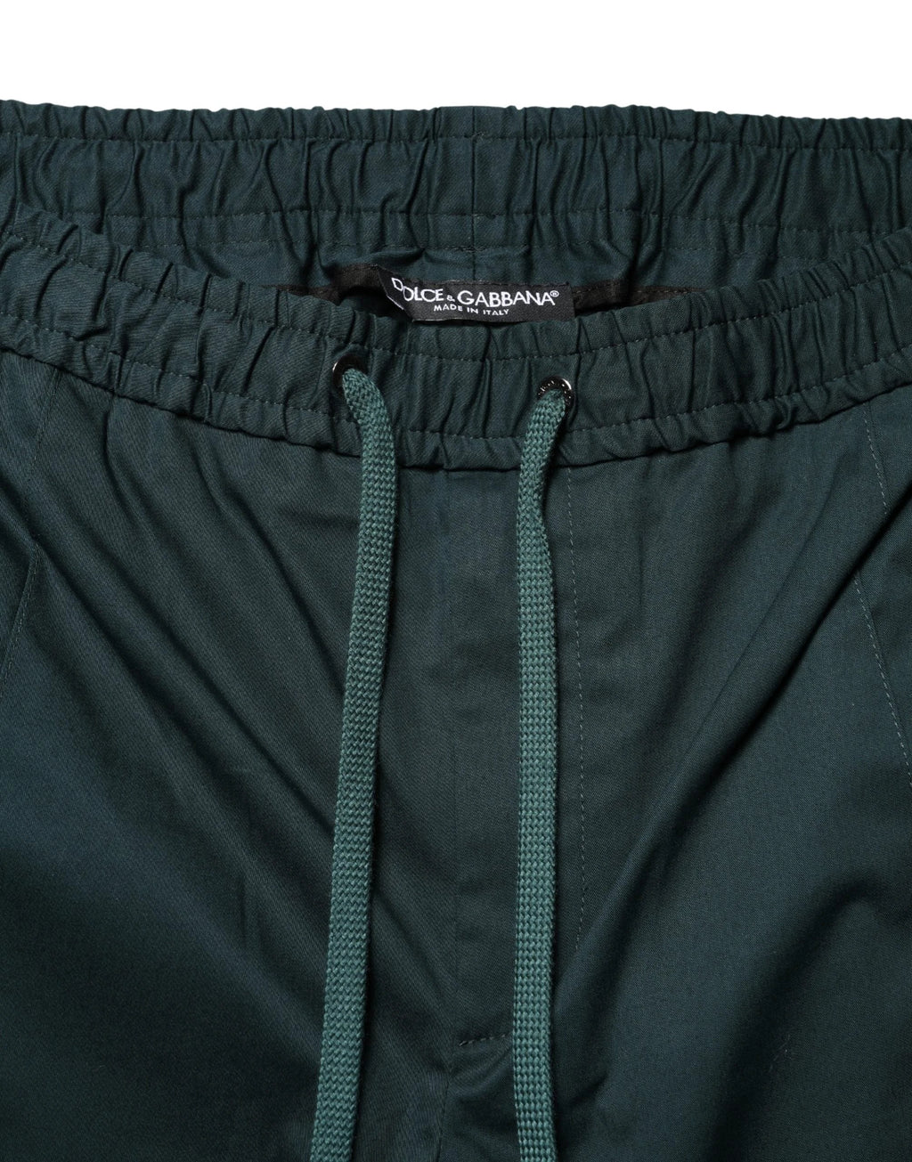 Pantalon de jogging skinny en coton vert Dolce &amp; Gabbana pour homme