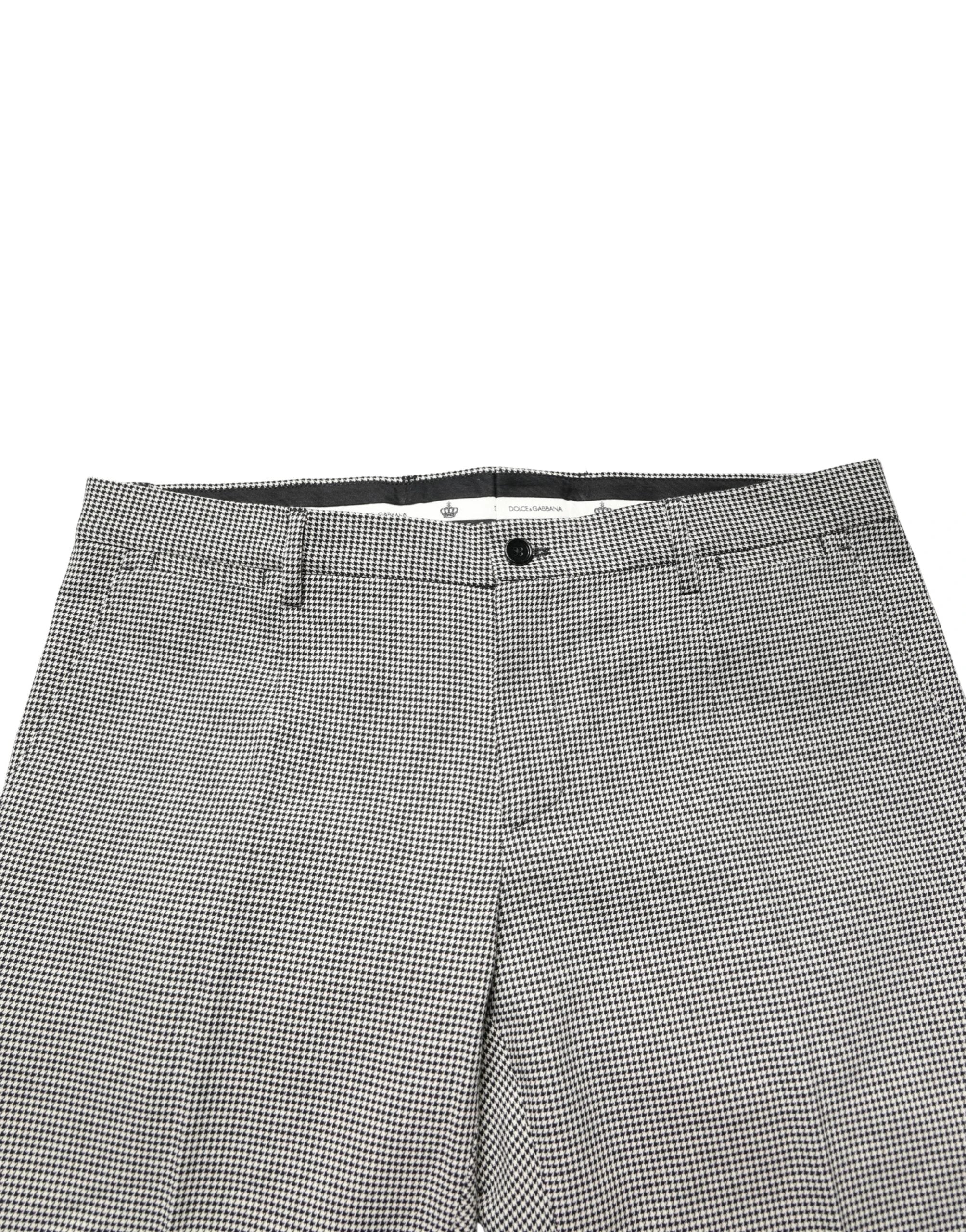 Dolce & Gabbana Gray Cotton Skinny Dress Formal Trouser Pants