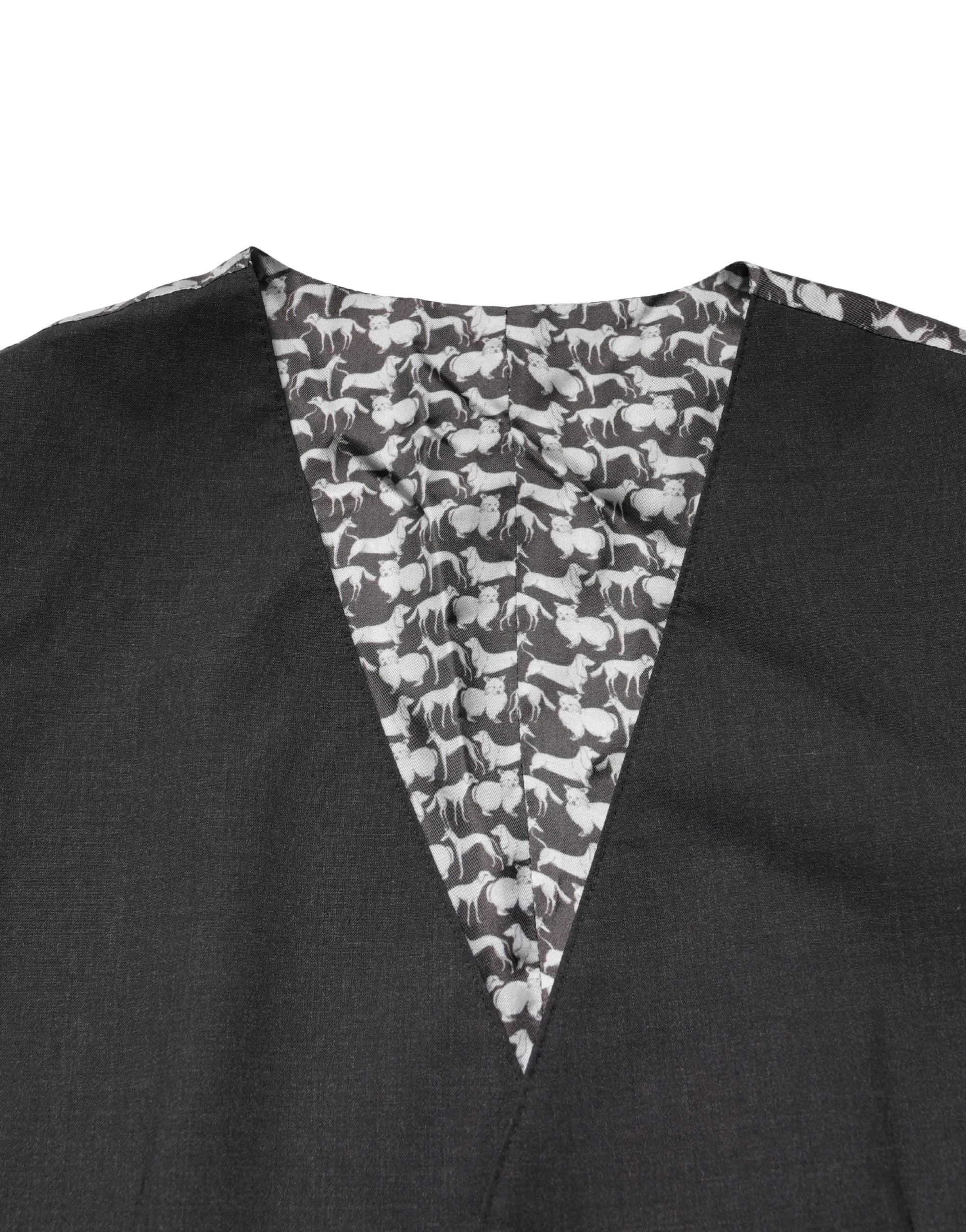 Dolce &amp; Gabbana Gilet de cérémonie en laine noire pour homme