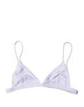 Haut de maillot de bain triangle en nylon blanc Dolce &amp; Gabbana
