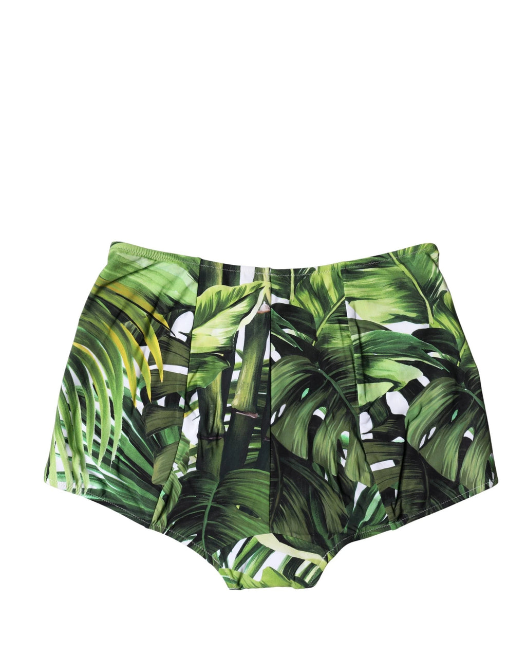 Culotte gainante taille haute à imprimé feuilles vertes Dolce &amp; Gabbana