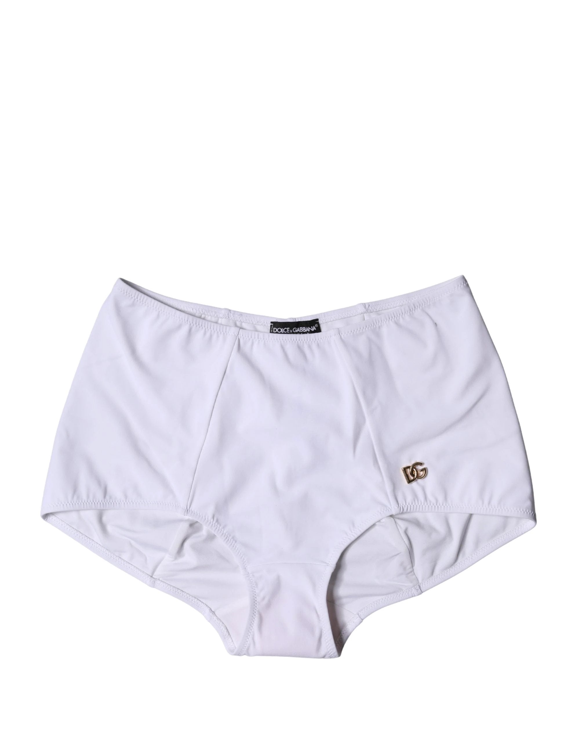 Culotte gainante taille haute Dolce &amp; Gabbana à logo blanc
