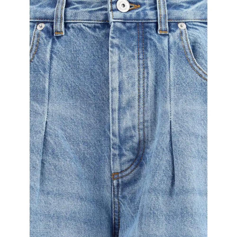 Jacquemus Blue Cotton Relaxed Fit Jeans