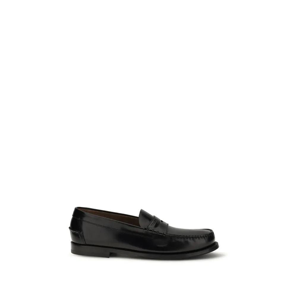 Mocassins Prada Bos Taurus en cuir de veau noir