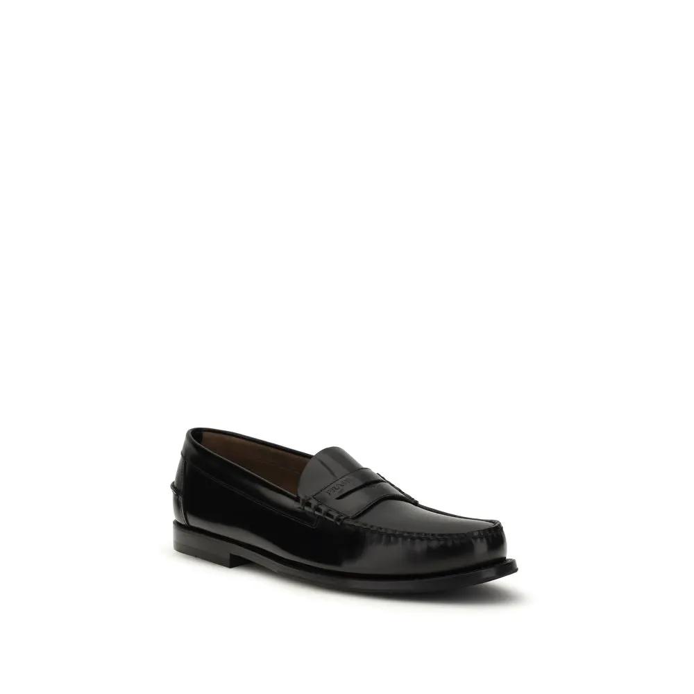 Mocassins Prada Bos Taurus en cuir de veau noir