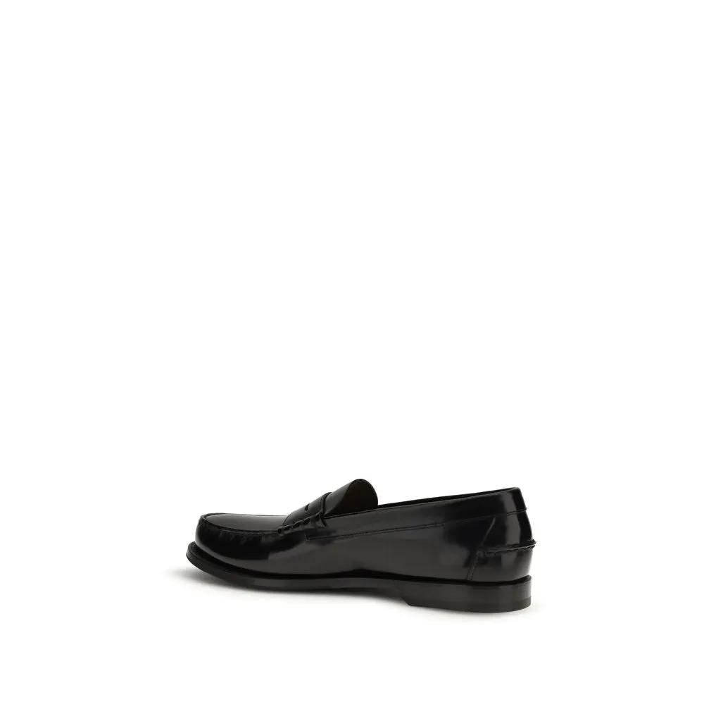Mocassins Prada Bos Taurus en cuir de veau noir