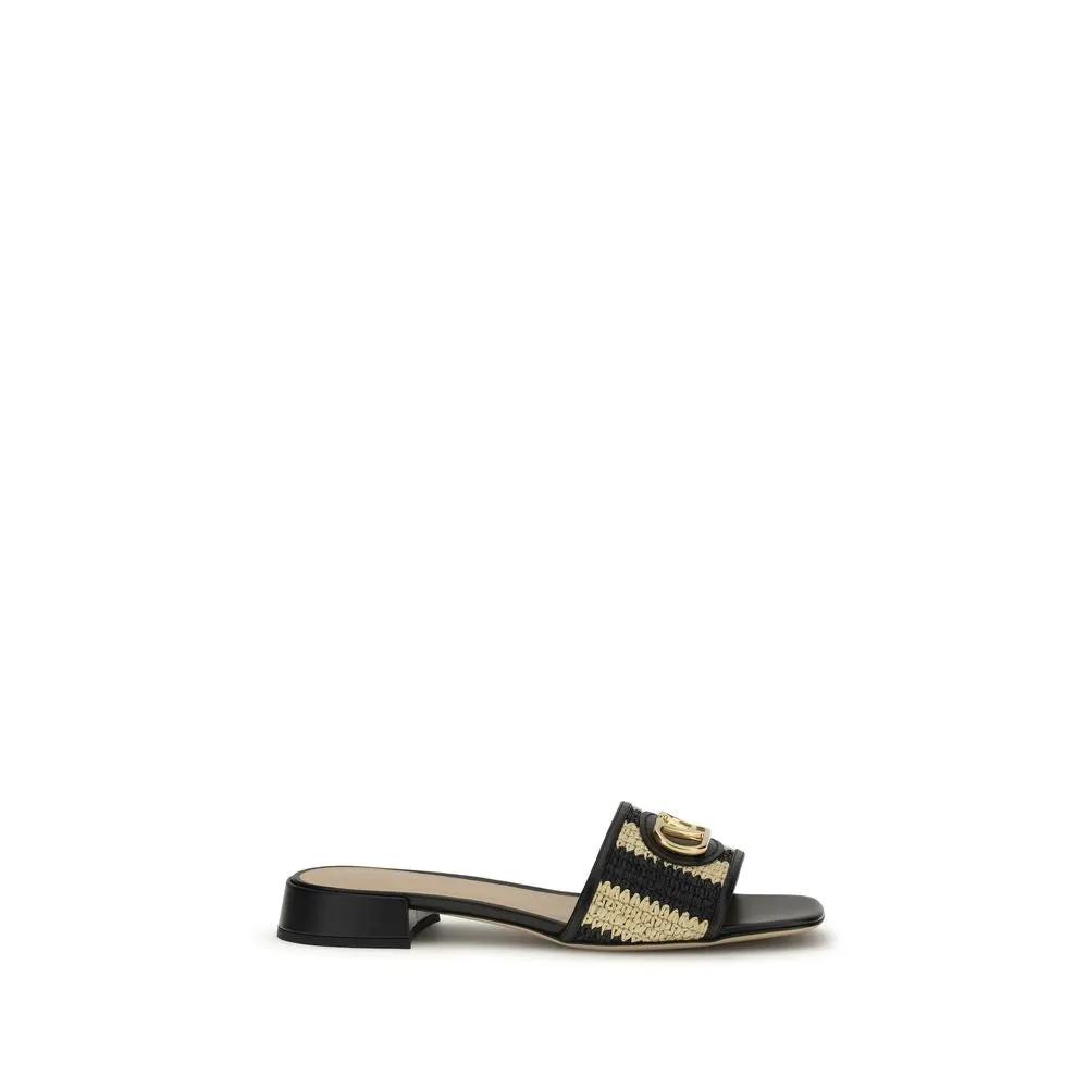 Valentino Garavani Multicolor Viscose Flat Sandals
