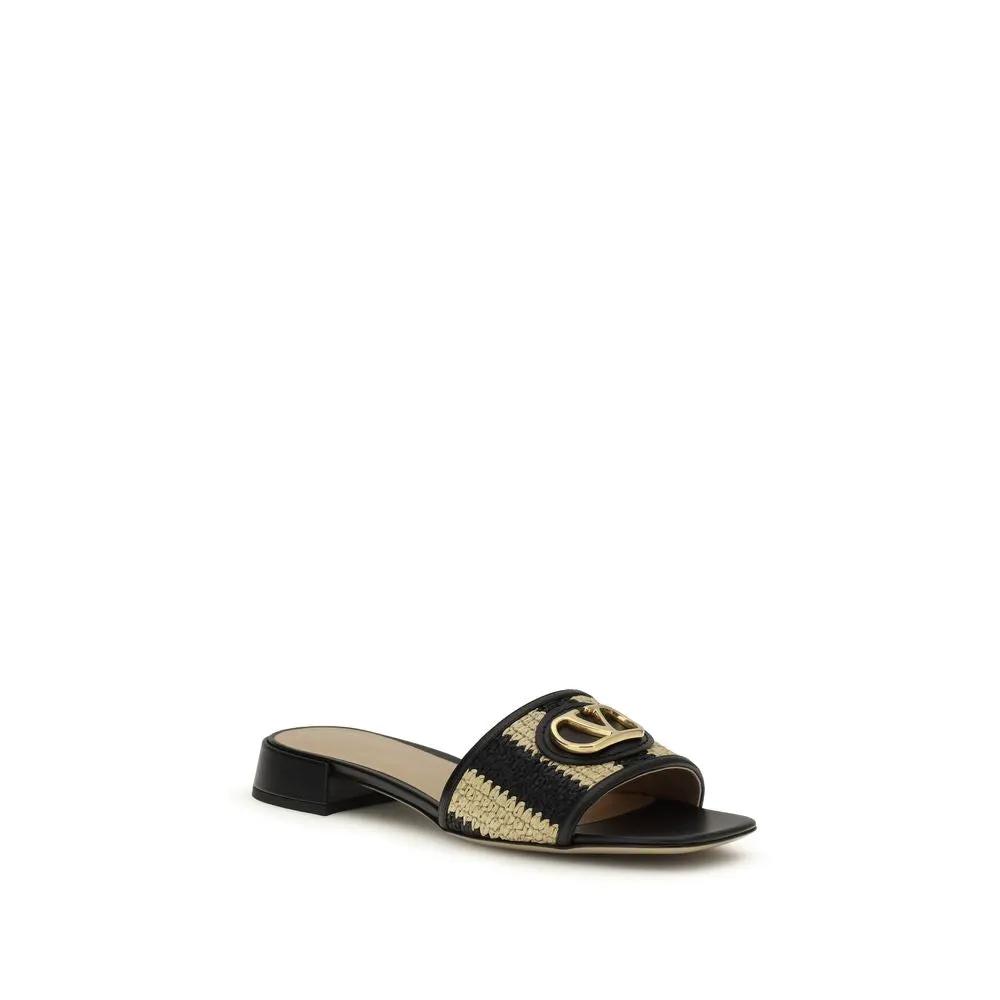 Valentino Garavani Multicolor Viscose Flat Sandals