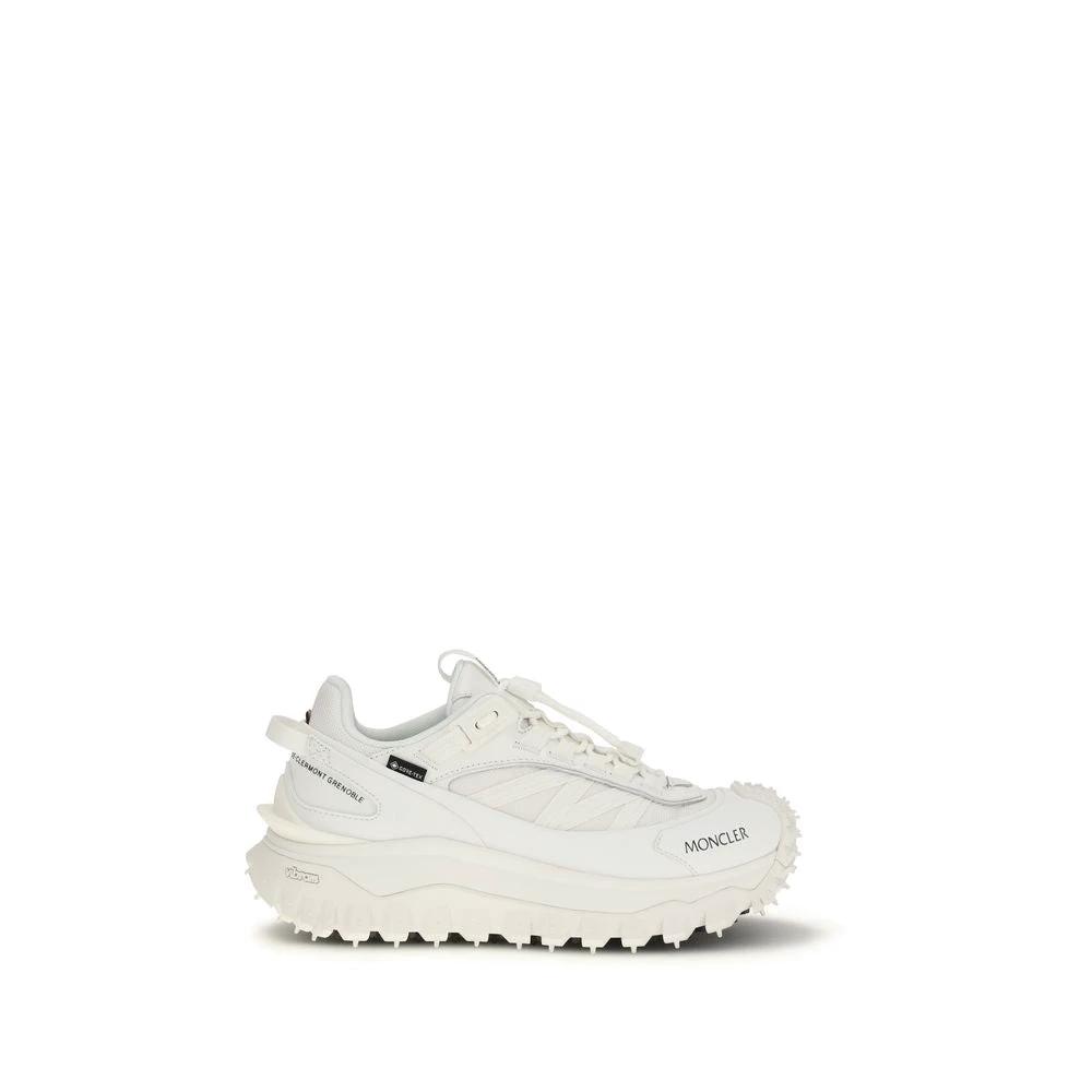 Moncler White Polyamide Athletic Sneakers by Moncler