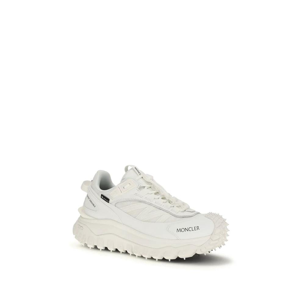 Moncler White Polyamide Athletic Sneakers by Moncler