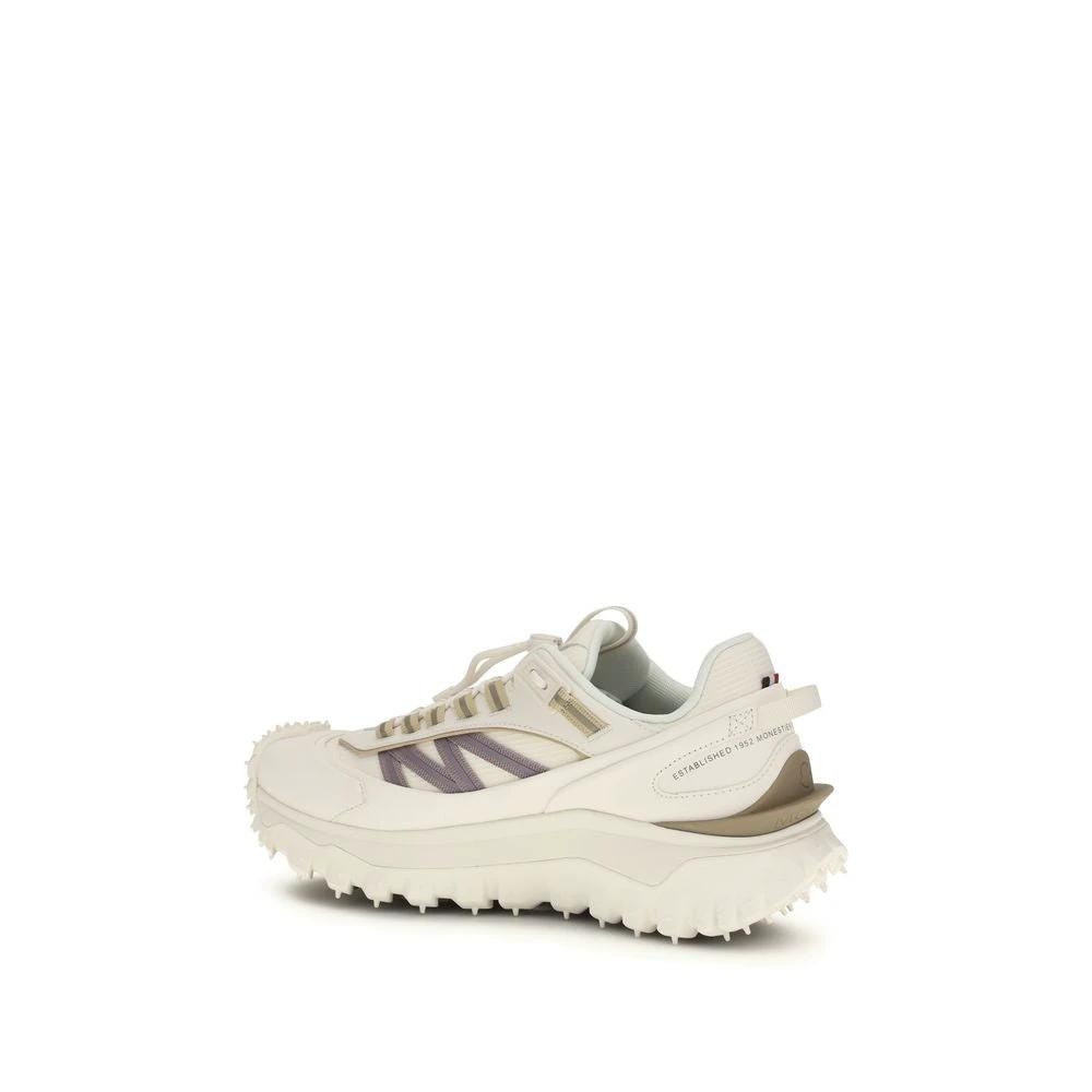 Moncler White Calf Leather Bos Taurus Athletic Sneakers by Moncler