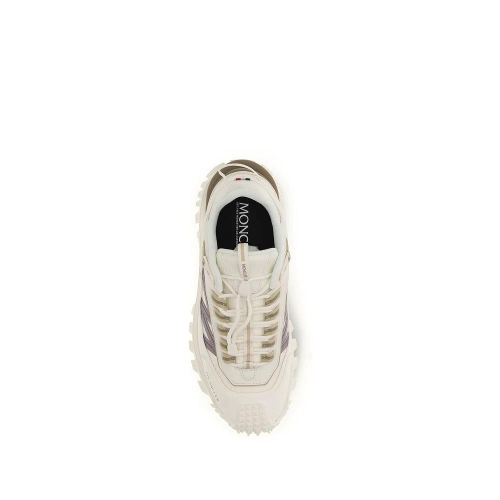 Moncler White Calf Leather Bos Taurus Athletic Sneakers by Moncler