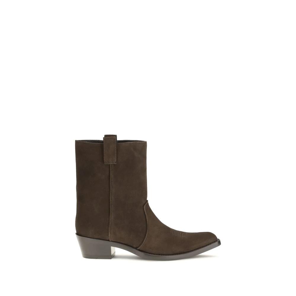 Bottines Khaite Bos Taurus en cuir de veau marron