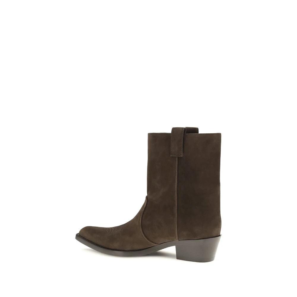 Bottines Khaite Bos Taurus en cuir de veau marron