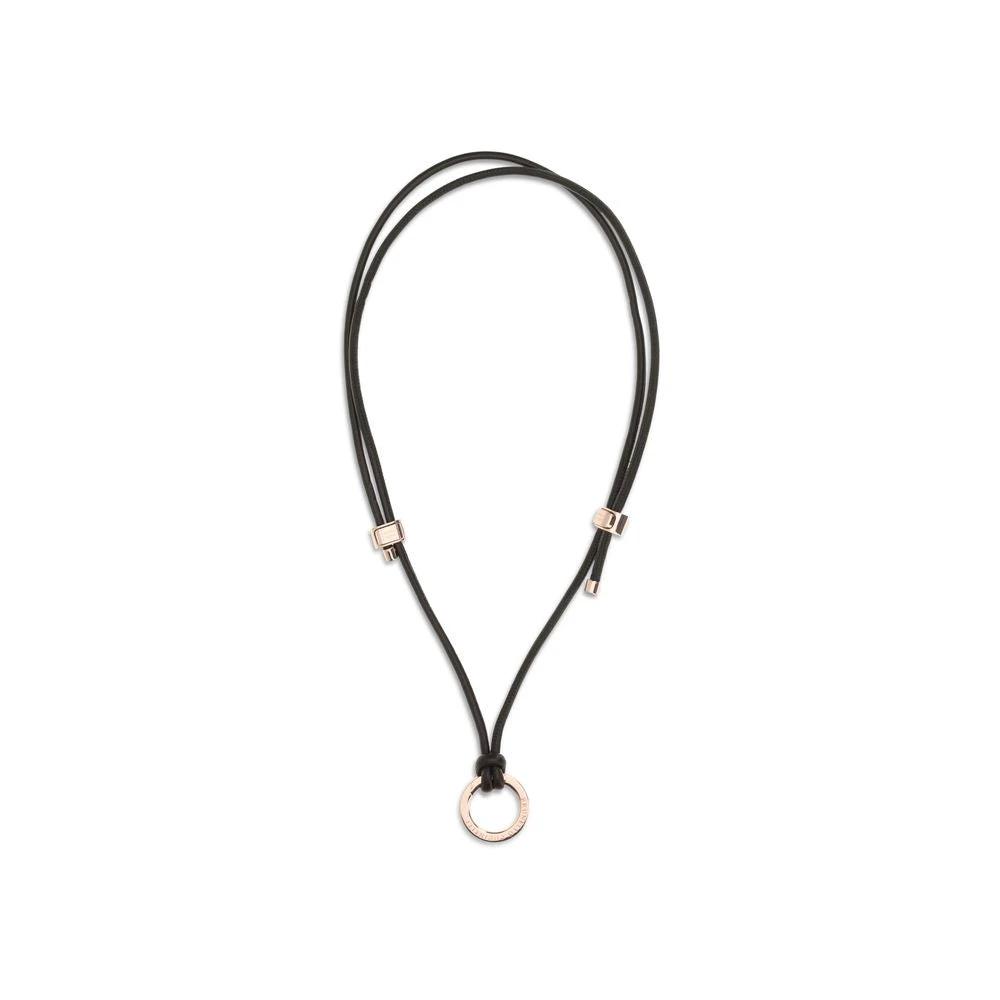 Brunello Cucinelli Brown Calf Leather Bos Taurus Keychain