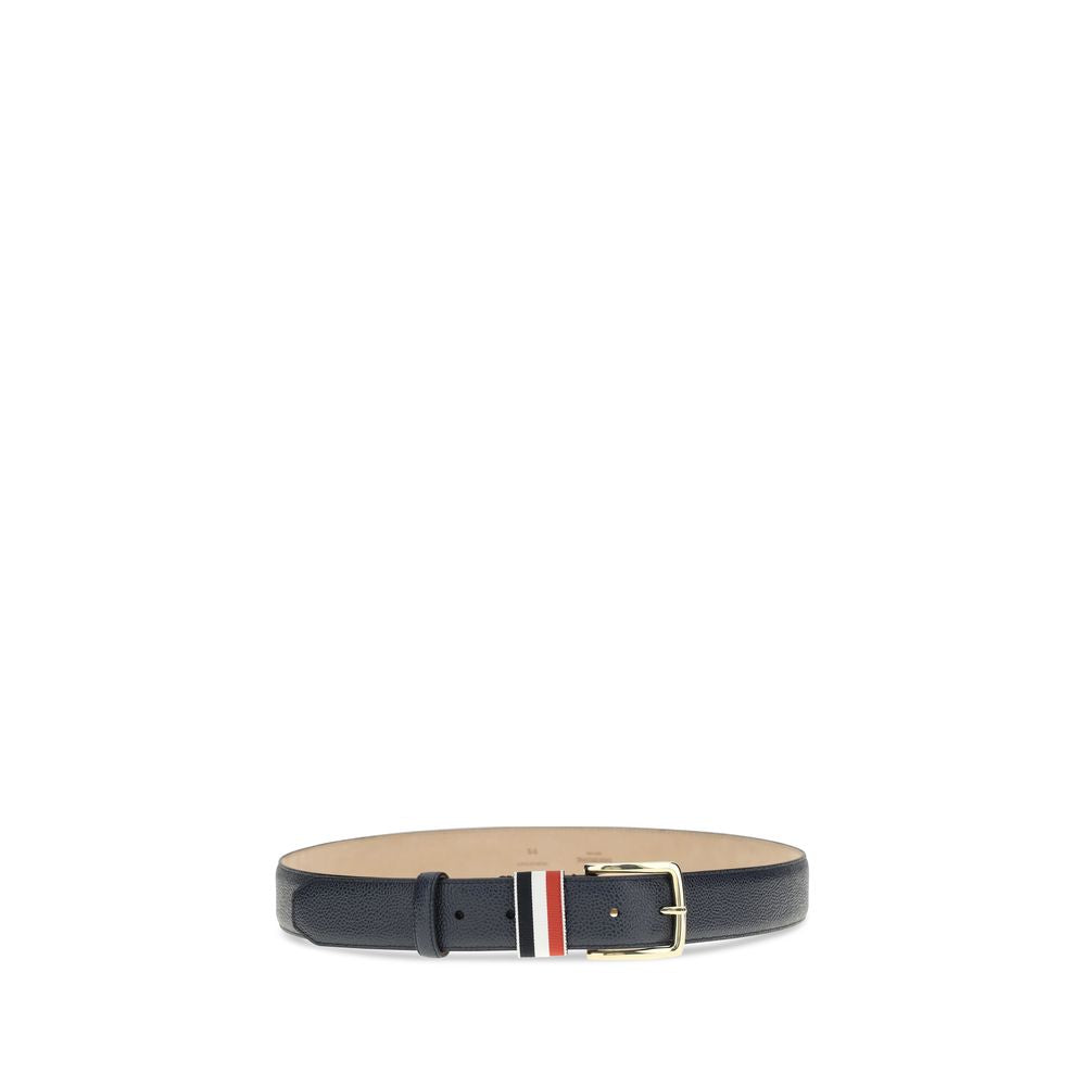 Ceinture Thom Browne Bos Taurus Regular en cuir de veau bleu