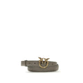 PINKO Brown Calf Leather Bos Taurus Regular Belt by PINKO